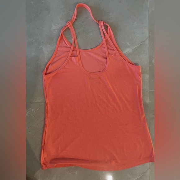 Reebok Other - REEBOK Woman Tank Top Size Large Orange Color Racerback Reebok Logo on Back